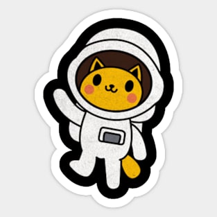 Astronaut Space Cat Sticker